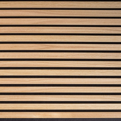 Painel Acústico Walleu 260 x 60cm | Carvalho Natural Feltro Preto